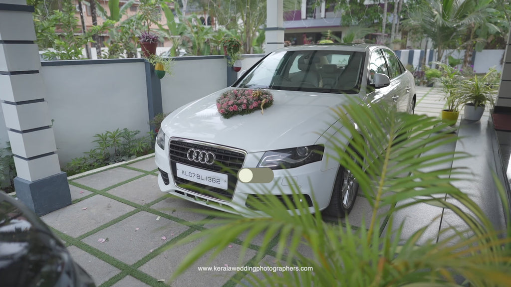 Video demonstrating the application of Kerala Wedding Preset LUTs to enhance indian wedding car video.